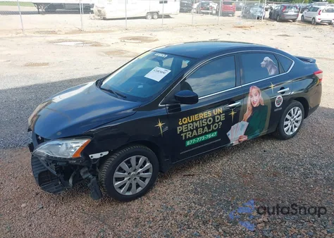 2015 Nissan Sentra S из США, поврежденный, VIN 3N1AB7AP7FY274008